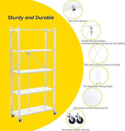 BRIAN & DANY 5-Tier Foldable Storage Shelves - Image 4