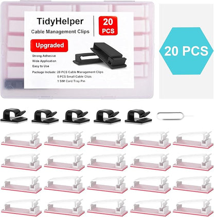 Under Desk Cable Management Clips, Wire Organizer Clips - Image 6