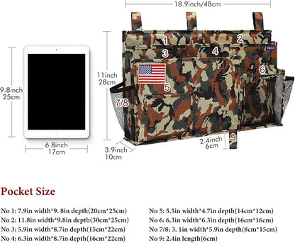 Surblue Bedside Caddy Hanging Organizer Storage Bag Pocket - Image 5