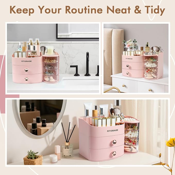 XIAPIA Makeup Organizer Countertop, Make Up Organizer - Image 5