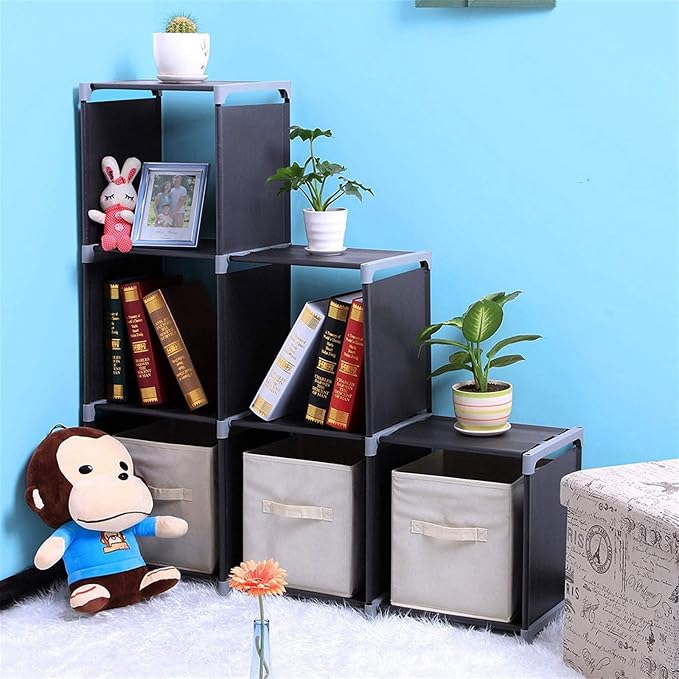 6 Cube Storage Organizer, Closet Storage Shelves - Image 2