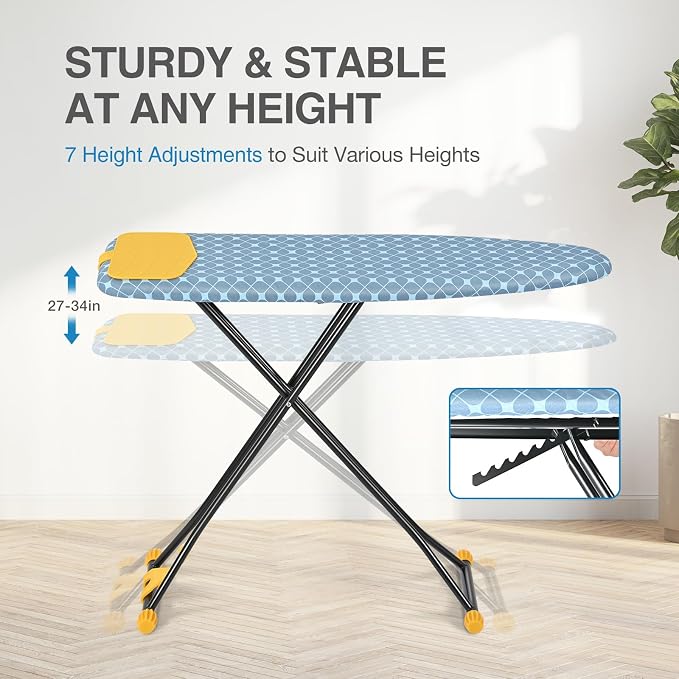 APEXCHASER Ironing Board with Iron Rest, Compact and Space Saver Iron Board - Image 3