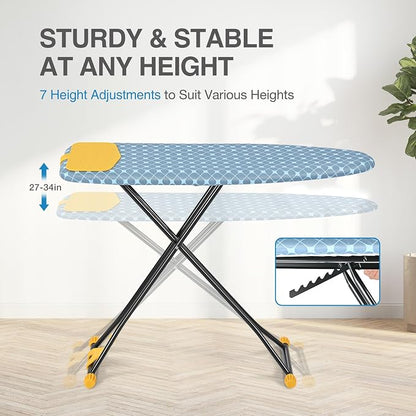 APEXCHASER Ironing Board with Iron Rest, Compact and Space Saver Iron Board - Image 3