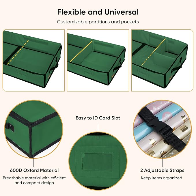 BALEINE Wrapping Paper Storage Organizer, Holiday Accessories - Image 4