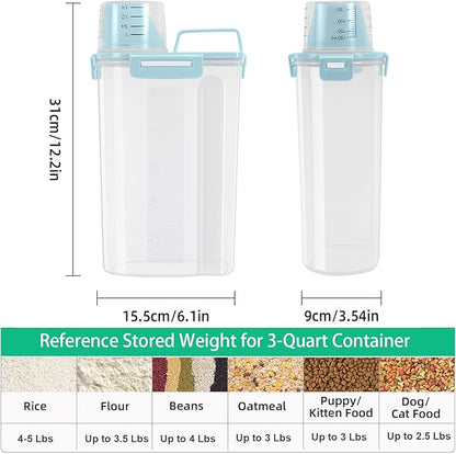 TBMax Rice Storage Container 3-5 Lbs Flour Container Cereal Dispenser - Image 2