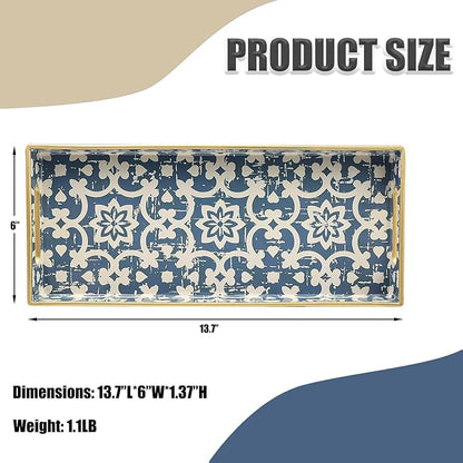Bathroom Vanity Tray for Countertop, Small Plastic Toilet Tank Tray Versatile - Image 4