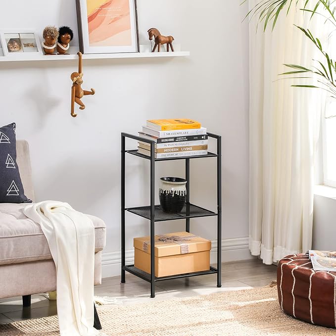 SONGMICS 3-Tier Storage Rack, Bathroom Shelf, Extendable Plant Stand - Image 9