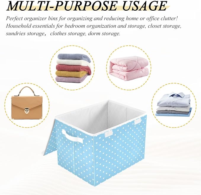 Storage Bins with Lids Storage Containers Storage Box with Handles Storage - Image 5