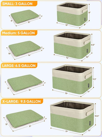 BALEINE 3 Pack Fabric Storage Bins - Image 2