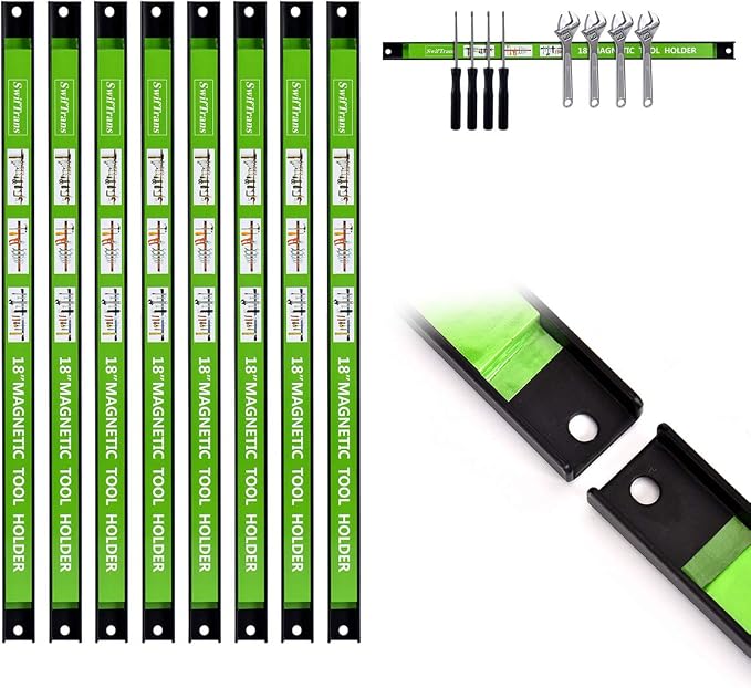 Magnetic Tool Holder 18 Inch 8 Pack Heavy Duty Magnet Tool Bar Strip Rack Wall - Image 6