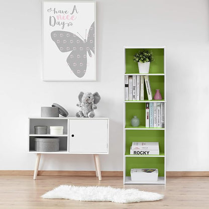 Furinno LUDER Book Shelf, 5-Cube Bookshelf, Bookcase - Image 4