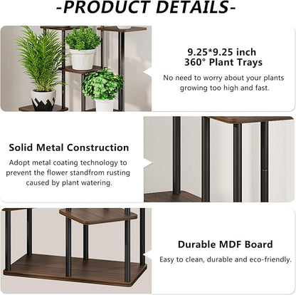 AZERPIAN Plant Stand 7 Tier Indoor Metal Flower Shelf - Image 5