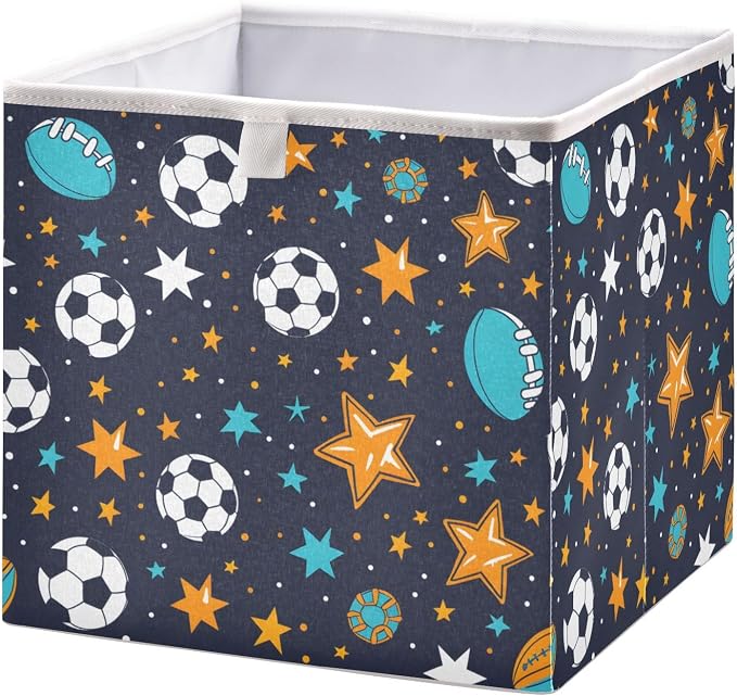 Ball and Star Closet Organizers Storage Cubes Storage Bins Shelf Baskets - Image 2