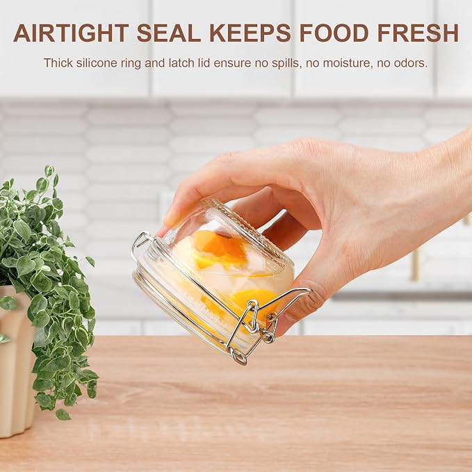 12 Pack Spice Jars, 4 oz Glass Containers - Image 3