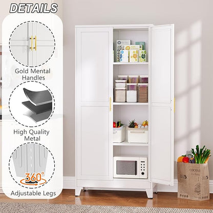 Winiowa Metal Pantry Cabinet - Image 4