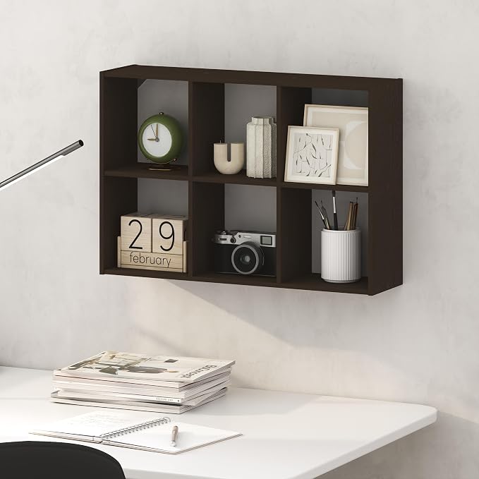 Furinno Rossi 6-Cube Floating Shelves by Furinno-FitsYourSpaceFitsYourBudget