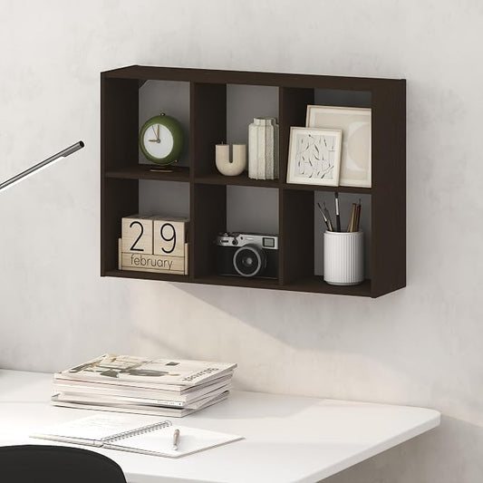 Furinno Rossi 6-Cube Floating Shelves by Furinno-FitsYourSpaceFitsYourBudget