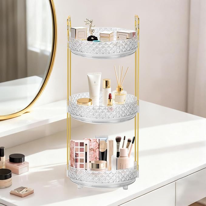 360 Rotating Rotating Makeup Organizer - Image 2
