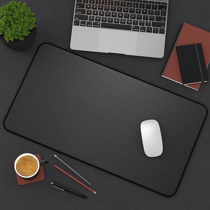 Brushed Metal Texture Desk Mat - Image 3