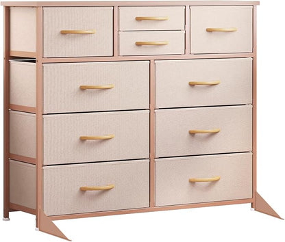 LUMTOK 10 Drawers Dresser with Fabric Bins - Image 9