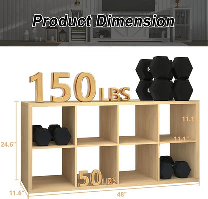 CTESNE【2026 Wooden Thick Frame 8 Cube Storage Organizer Shelf - Image 3
