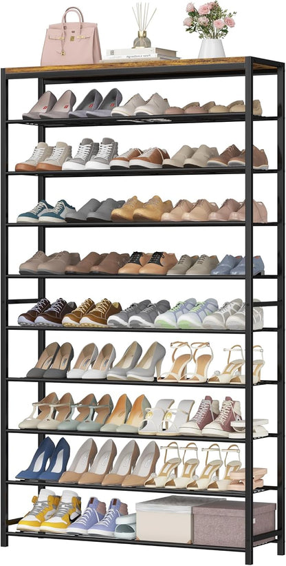 HOMEFORT 10 Tiers Shoe Rack Organizer, 39.4" Shoe Storage Shelf by HOMEFORT