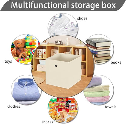 13x13x13 storage cube bins, collapsible fabric storage cubes Decorative storage - Image 3