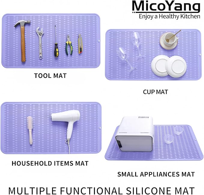 Silicone Dish Drying Mat for Multiple Usage, Easy clean, Eco-friendly, - Image 4