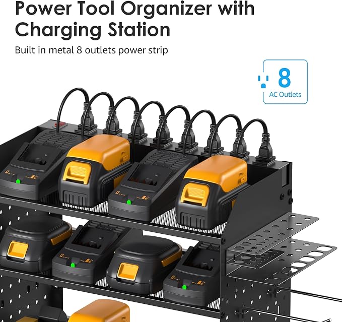 CCCEI Modular Pegboard Rack Power Tool Organizer - Image 2
