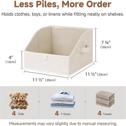 StorageWorks Closet Storage Bins, Trapezoid Organizer Box - Image 6