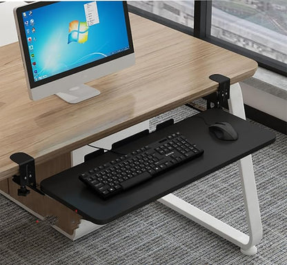 Under Desk Tray No Drill, Slide Out Keyboard Tray Under Desk, Keyboard Slide ut by Unknown