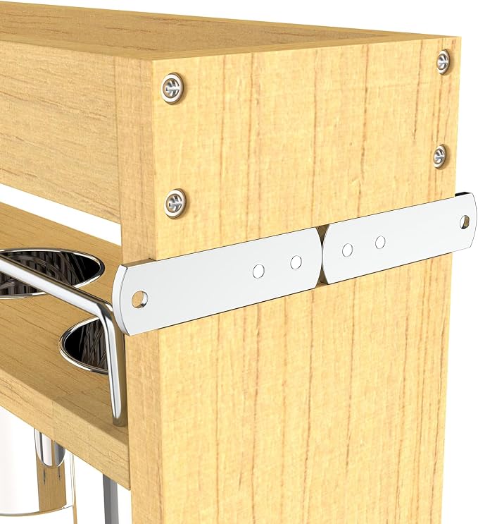 Pull Out Cabinet Organizer 8" Soft-Close Wood Pullout Shelf Organizer - Image 5