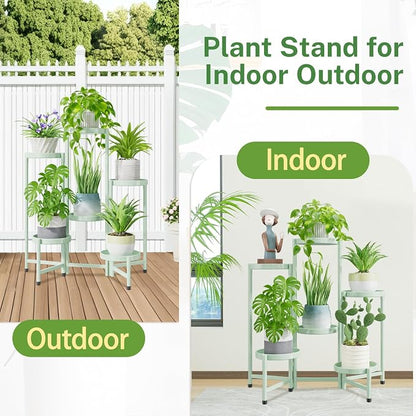 iDavosic.ly Plant Stand Indoor Outdoor, 6 Tier Corner Metal Flower Display - Image 6