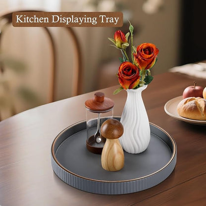 GORESE 12" Round Coffee Table Tray - Image 4