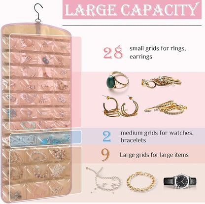 2 Pack Hanging Jewelry Organizer Storage - Image 4