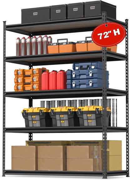 WORKPRO 4000LBS Storage Shelves, 5-Tier Metal Shelving Unit, Adjustable Garage by WORKPRO
