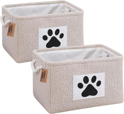 COMFY-HOMI 2Pcs Dog Toy Basket Collapsible Pet Toy Storage Organizer by COMFY-HOMI