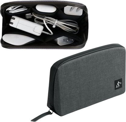 Small Electronics Organizer Travel Case, Cord and Cable Tech Bag Pouch | by simtoper