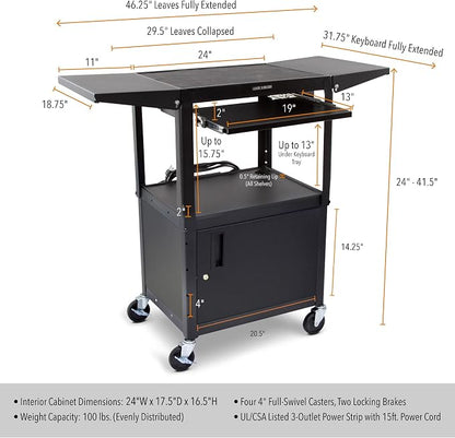 Line Leader Rolling AV Cart - Image 3