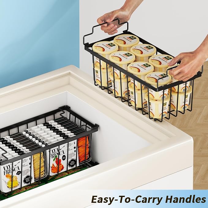 4 Pack Freezer Organizer Bins Suitable - Image 5