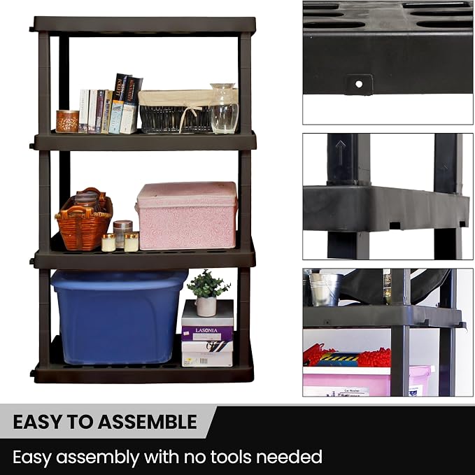 Oskar Heavy Duty Plastic Storage Shelves- - Image 5
