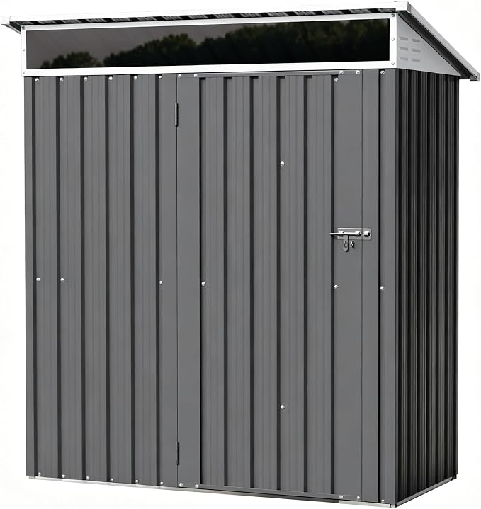 Shintenchi 5x3 FT Outdoor Storage Shed - Image 7