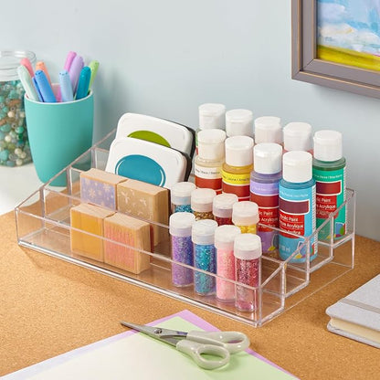 STORi Multi-Level Nail Polish Bottle Holder | Clear Plastic Organizer Rack - Image 4