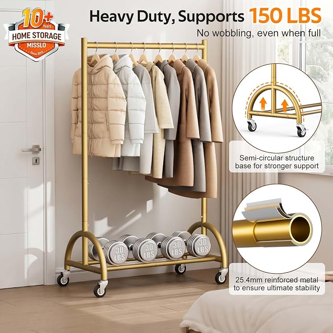 MISSLO Heavy Duty Clothing Rack - Image 2