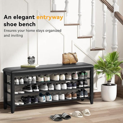 Taitiy Shoe Rack Bench Entryway Storage, Shoe Organizer Bench - Image 7