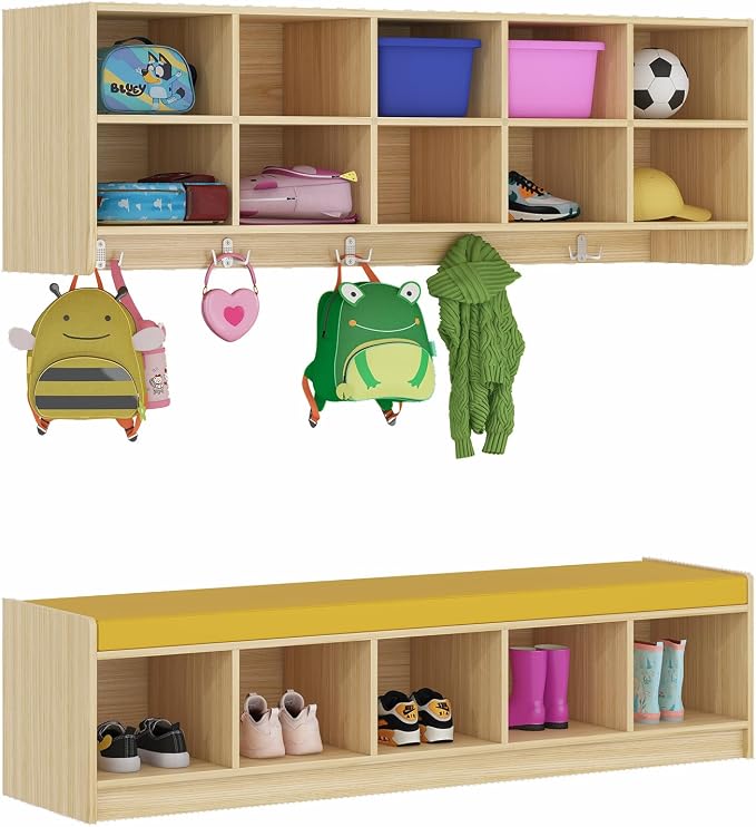 Kikihouse Set Wall Cubbies 10 Section by Kikihouse