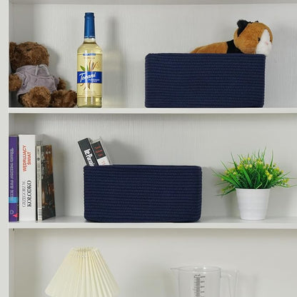 3-Pack Storage Baskets for Organizing | Woven Shelf Toy Basket | Rope Baskets - Image 7