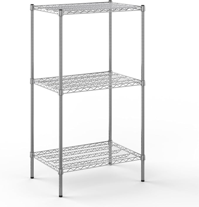 21" Deep x 30" Wide x 54" Height Wire Shelving Kit | 3-Tier | NSF Commercial by Regal+Altair