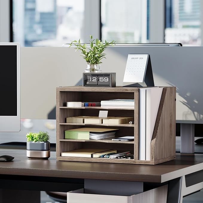 Wooden Mail Organizer, Desk Organizer - Image 7