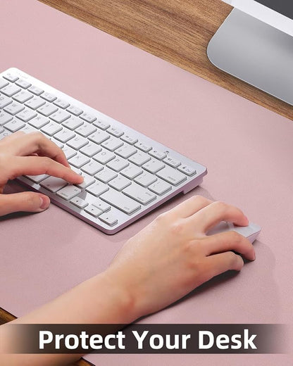 Non-Slip Desk mat, PU Leather Desk Pad Protector, Office Desk Mat, Large Mouse - Image 3